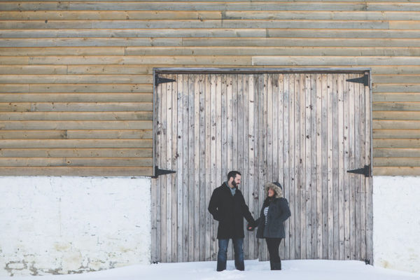 Winter engagement shoot at Balls Falls, Ontario, Canada. | Jessica Little Photography